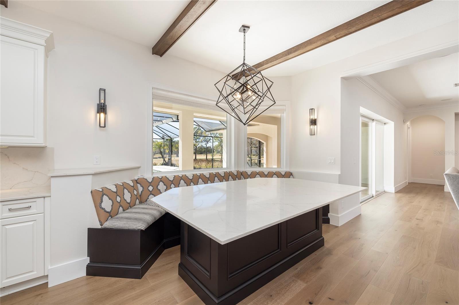 Large kitchen banquette