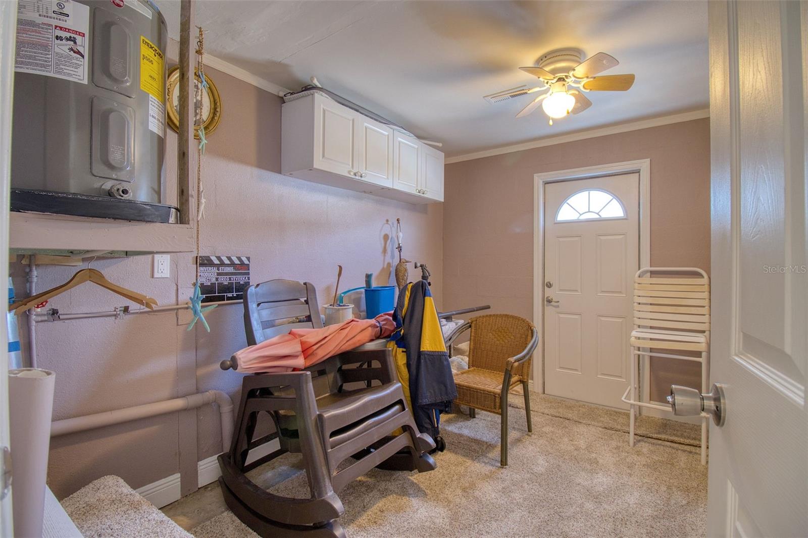 Inside laundry room/storage