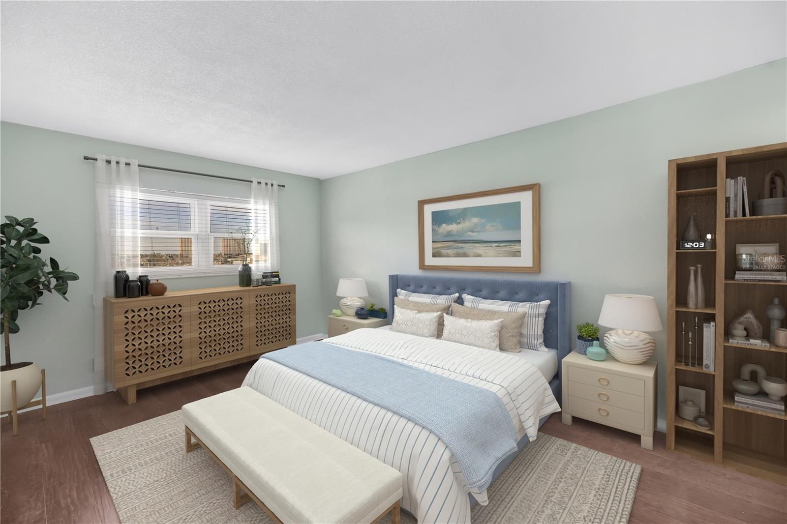 This photo is virtually staged