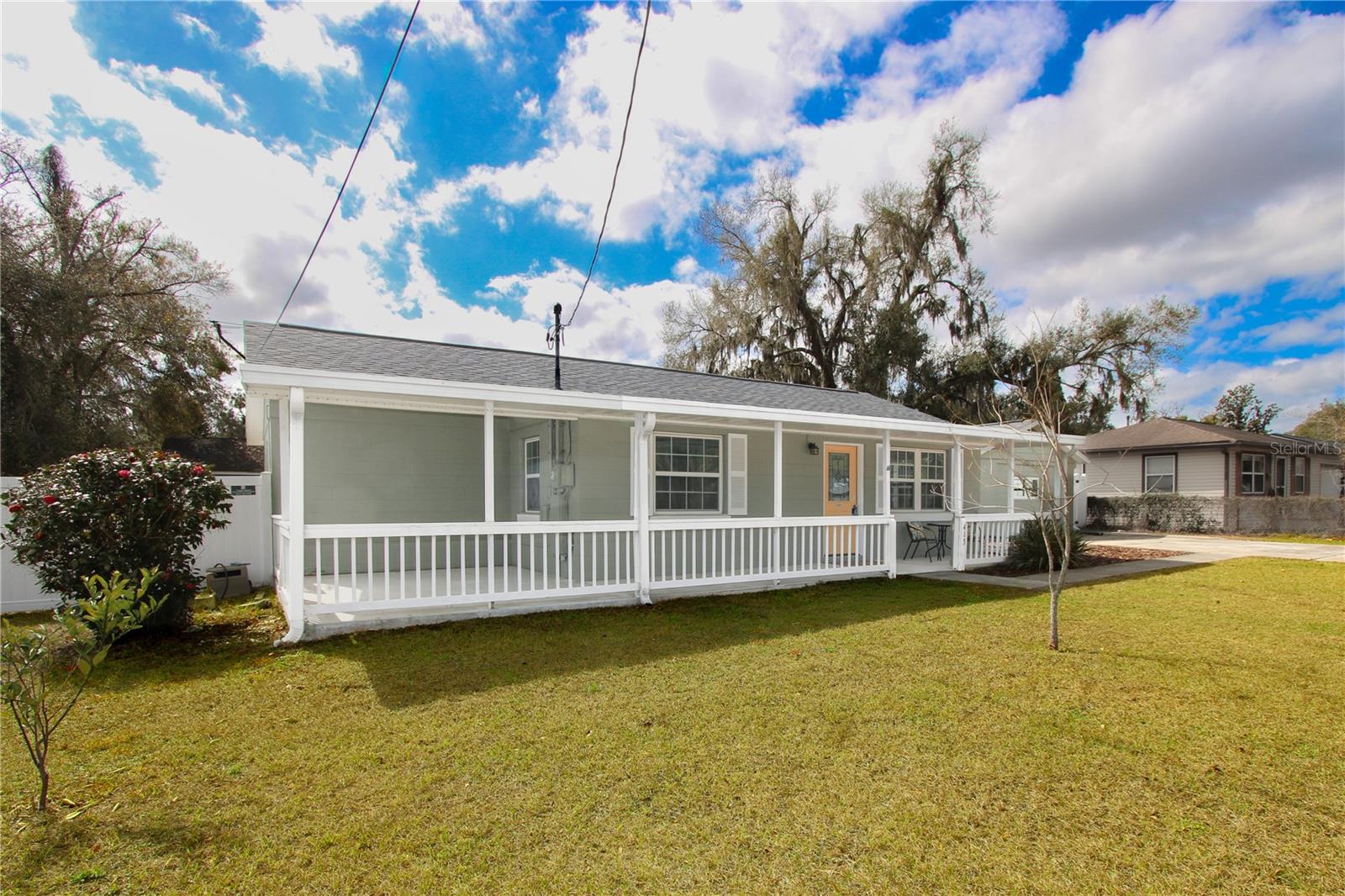 Side Angle Front Wrap-around Porch