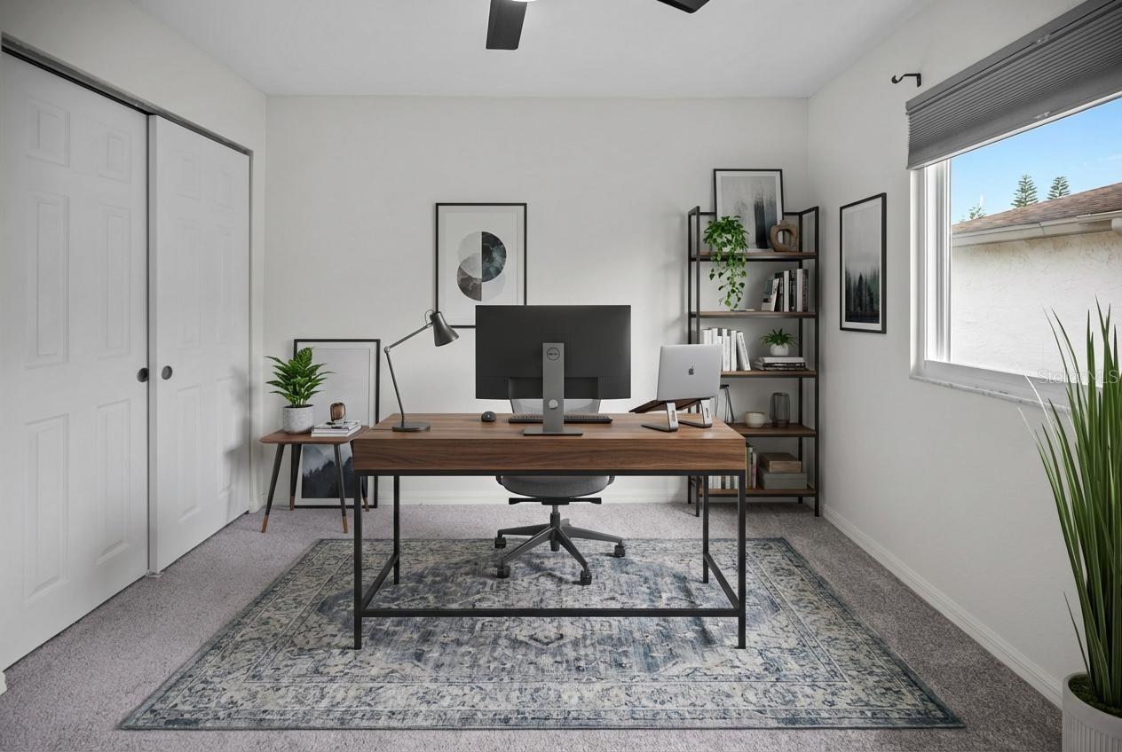 Rendering with furniture.