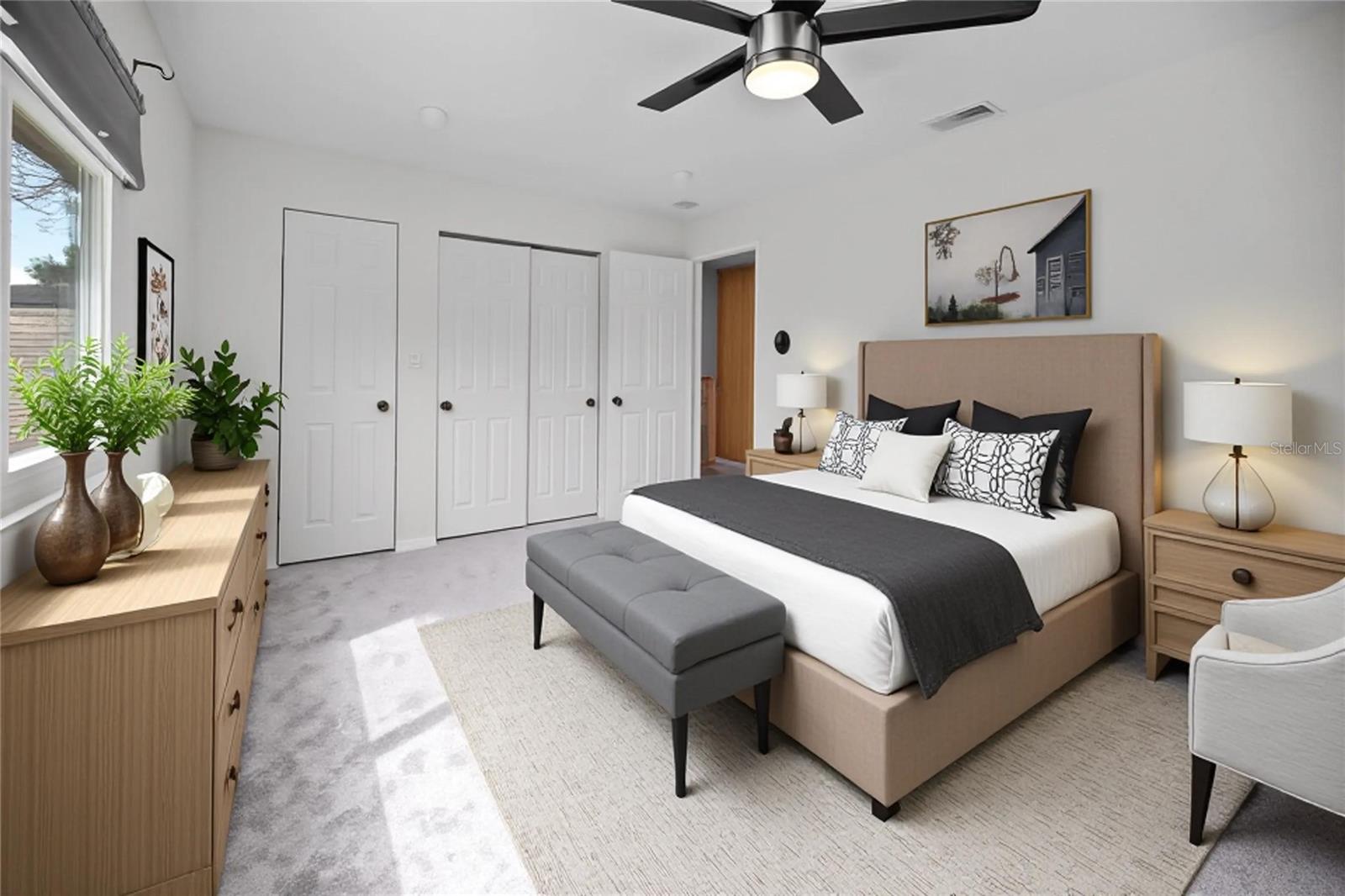 Rendering with furniture.