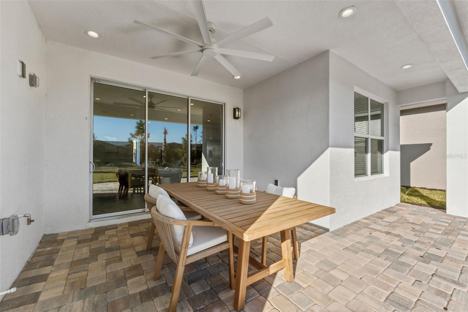 Covered Lanai With Pavers, Multiple Lighting Features, Outdoor Kitchen Hook Up & More!