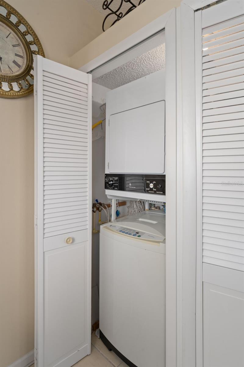 In unit washer and dryer