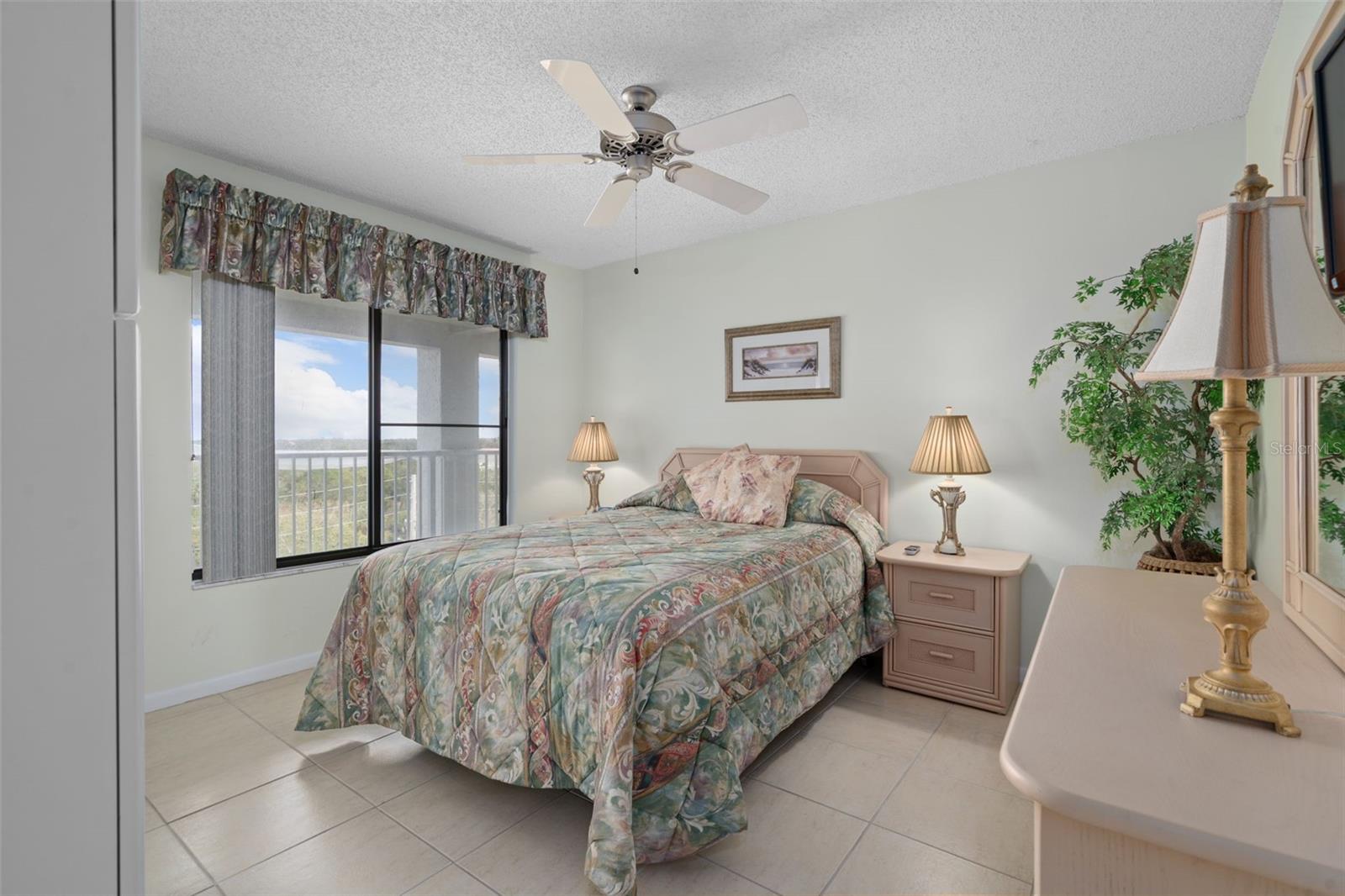 Guest bedroom with water view