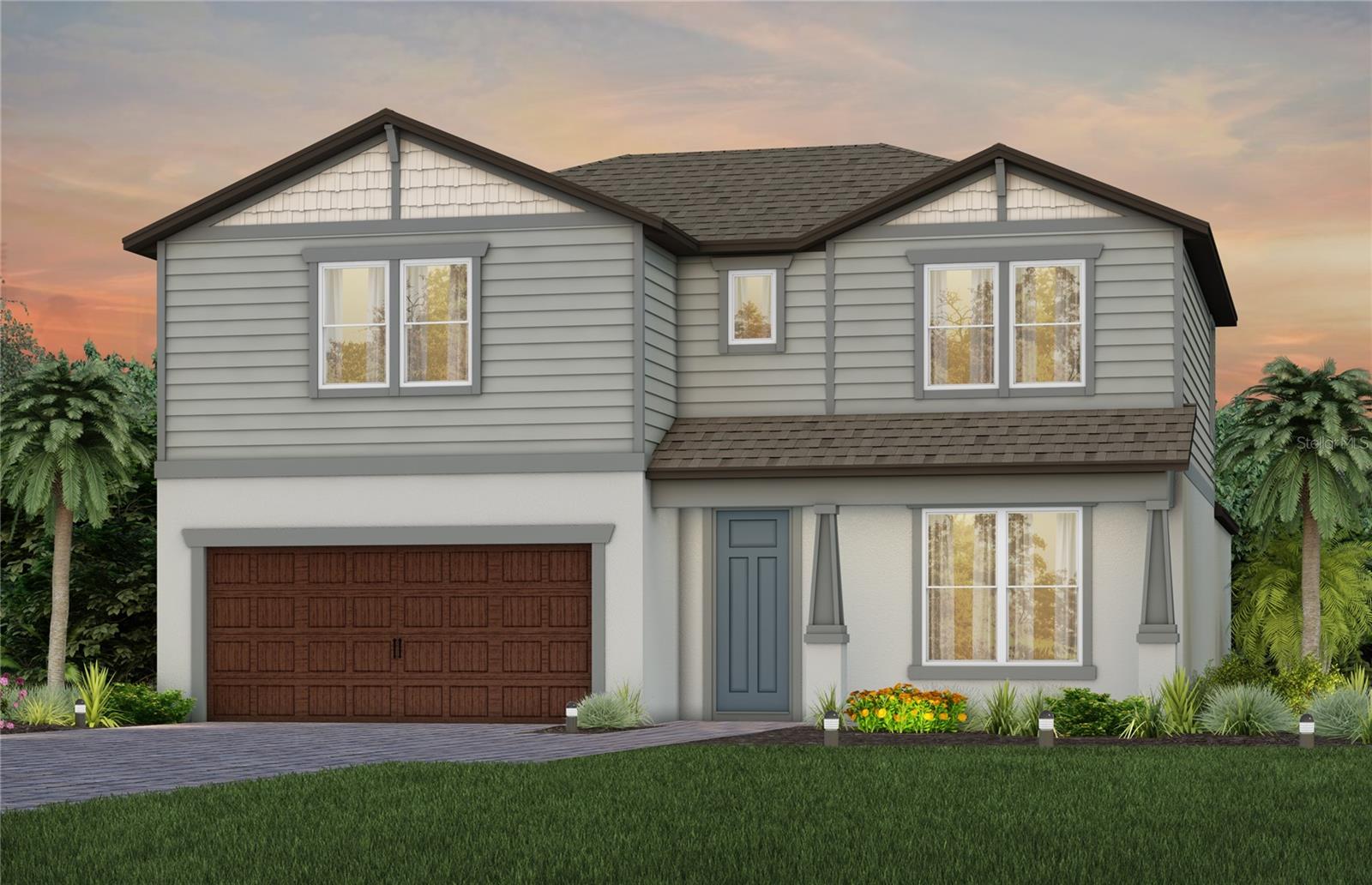 Exterior Rendering, Elevation C2