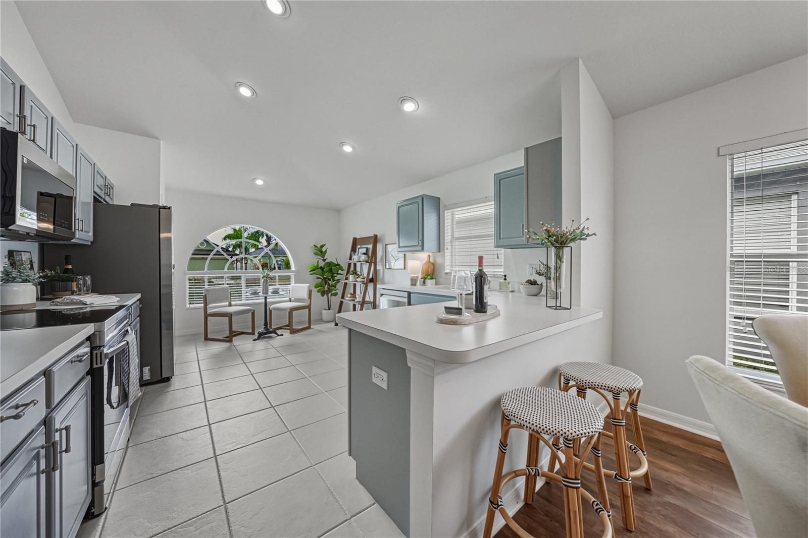 Remodeled Kitchen with Open Layout