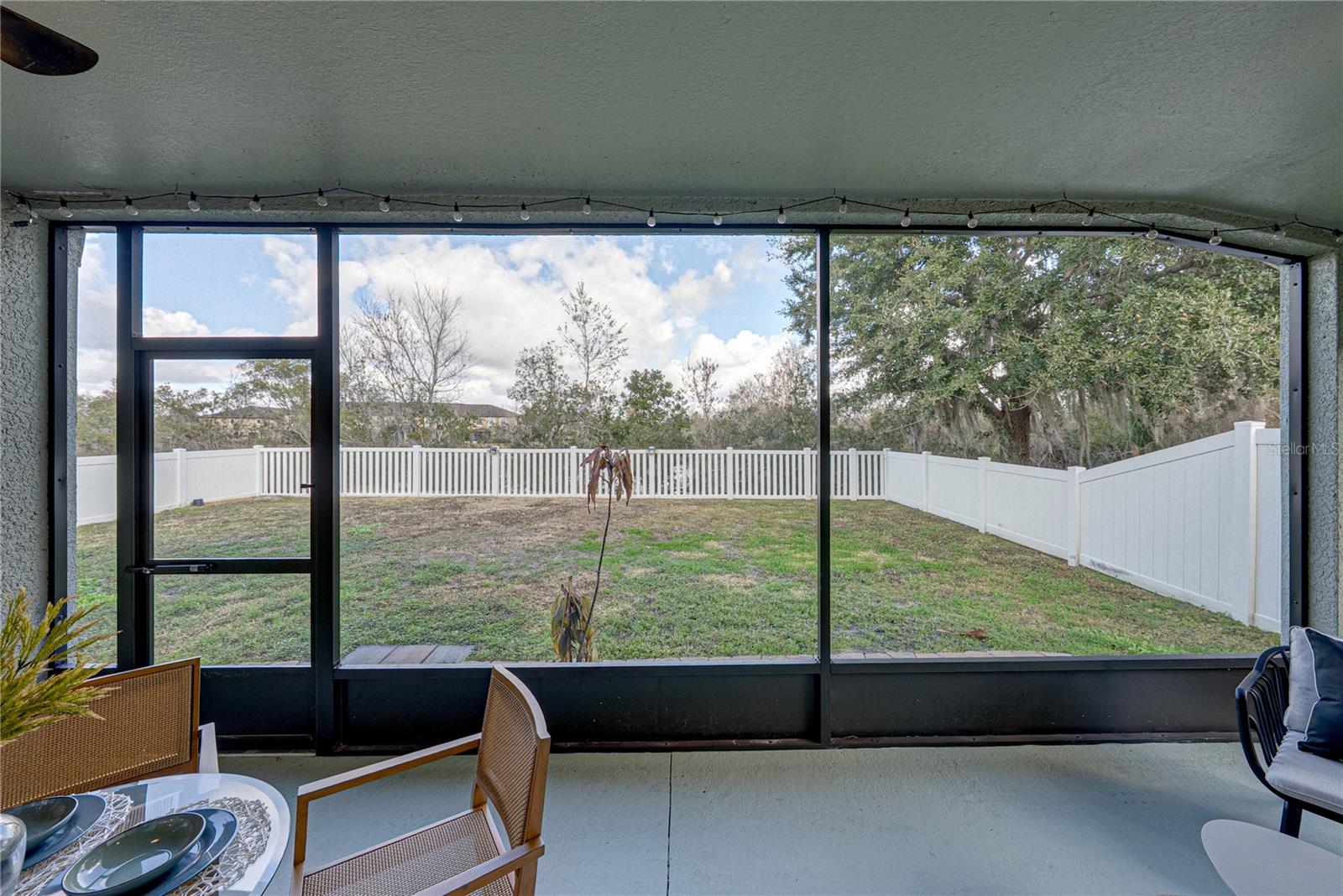 Private Conservation Fenced Yard