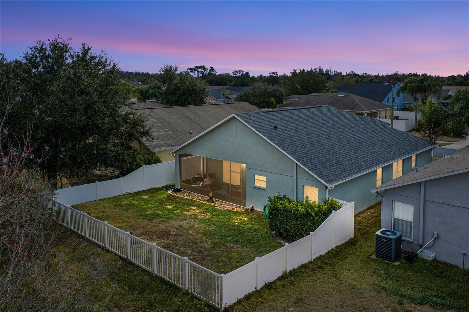 Rear Yard Night Shot