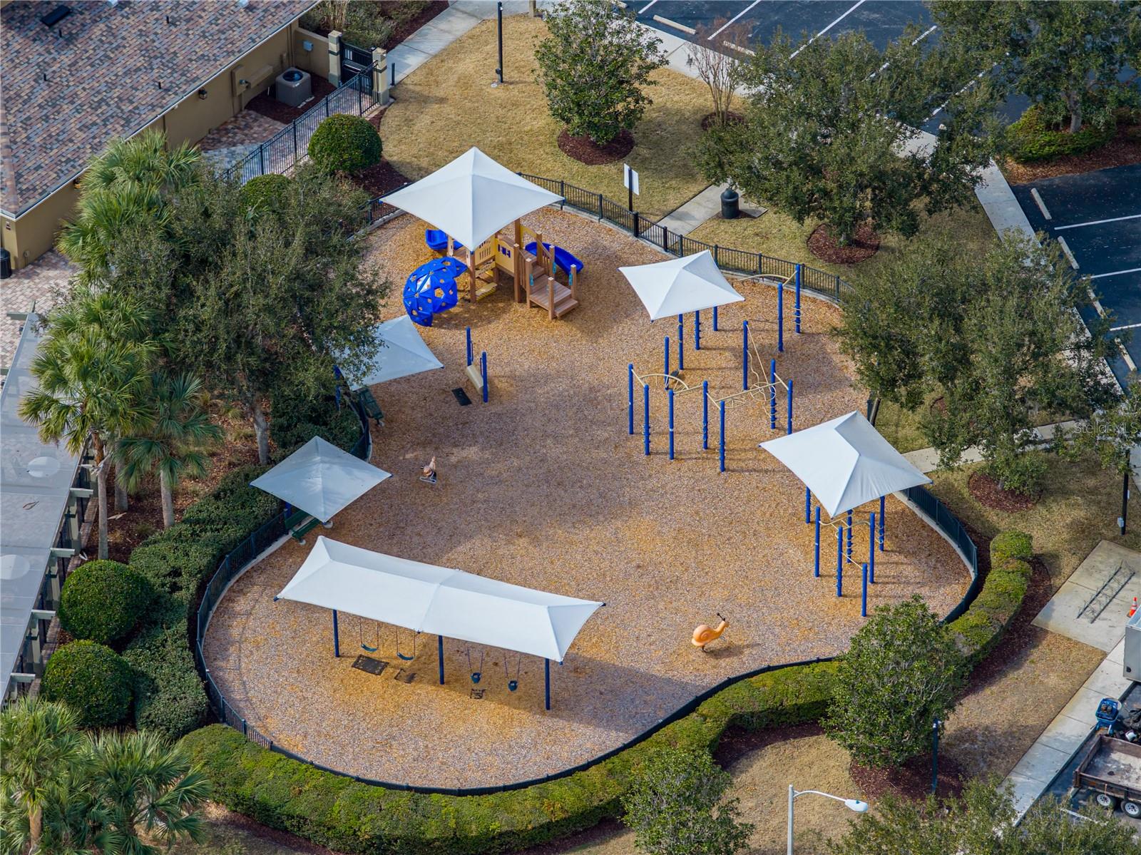 Shaded Fenced Playground