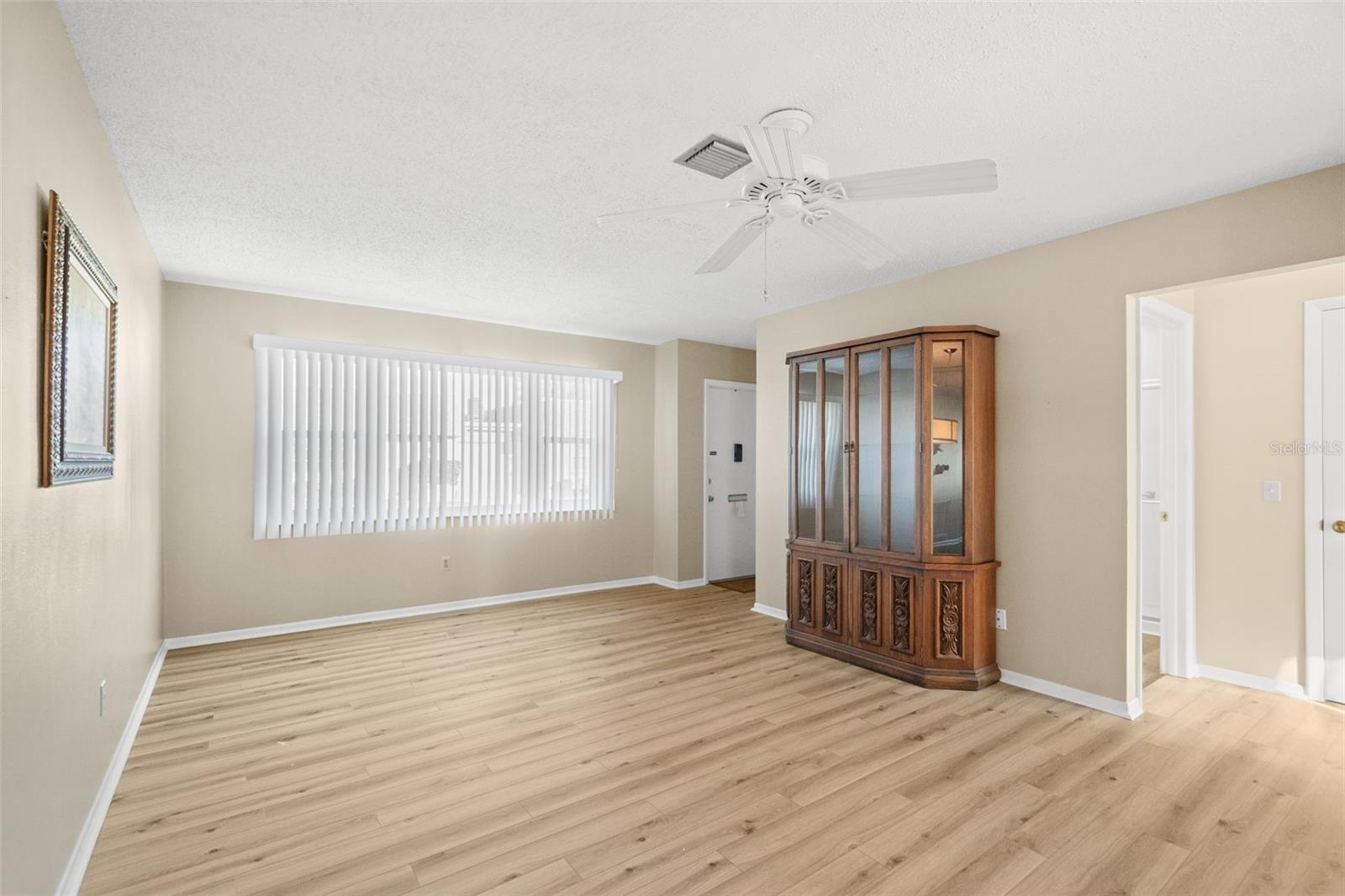 Looking towards front living area