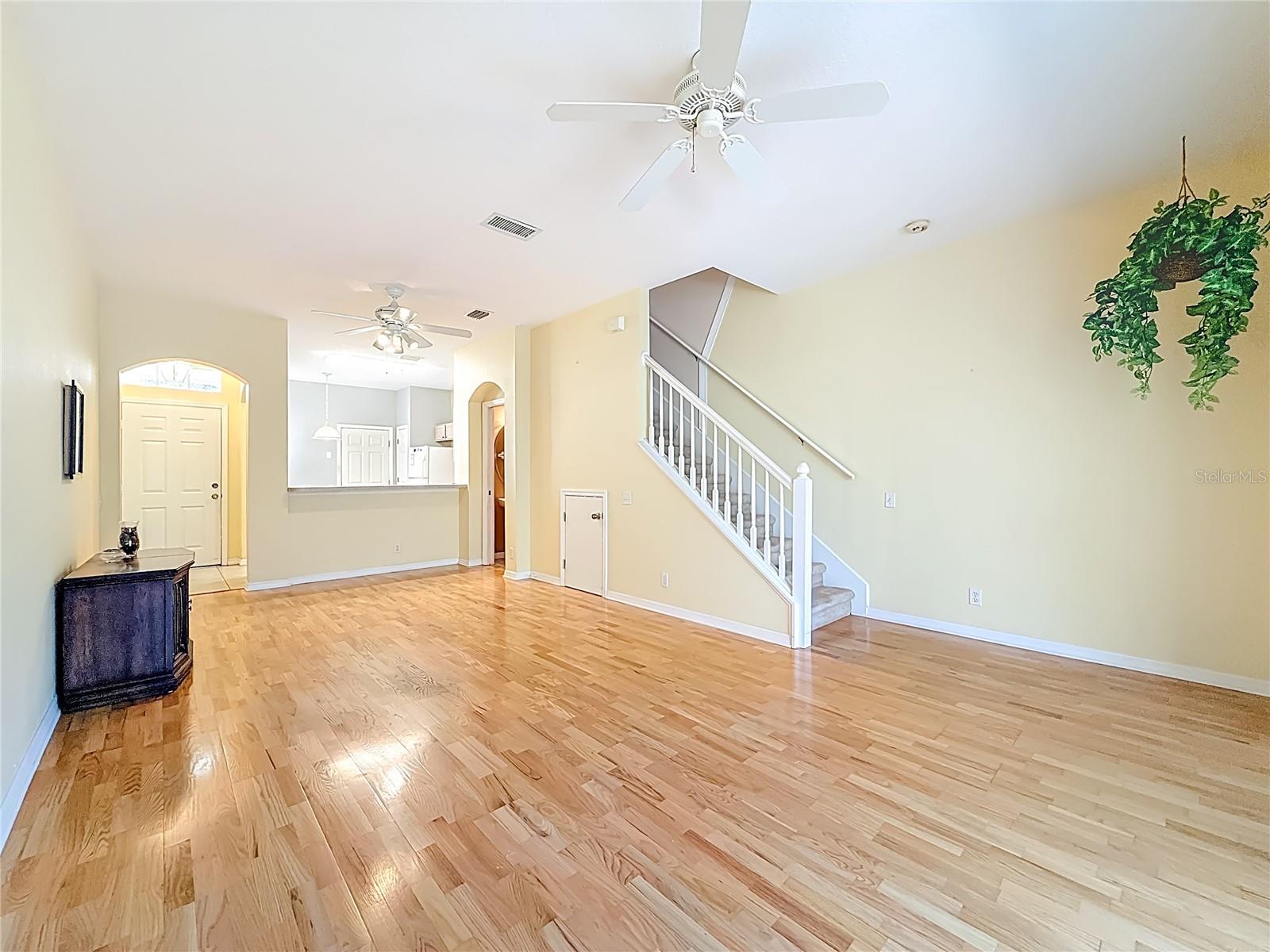 Living Space - Kitchen - Stairs to 2nd Level