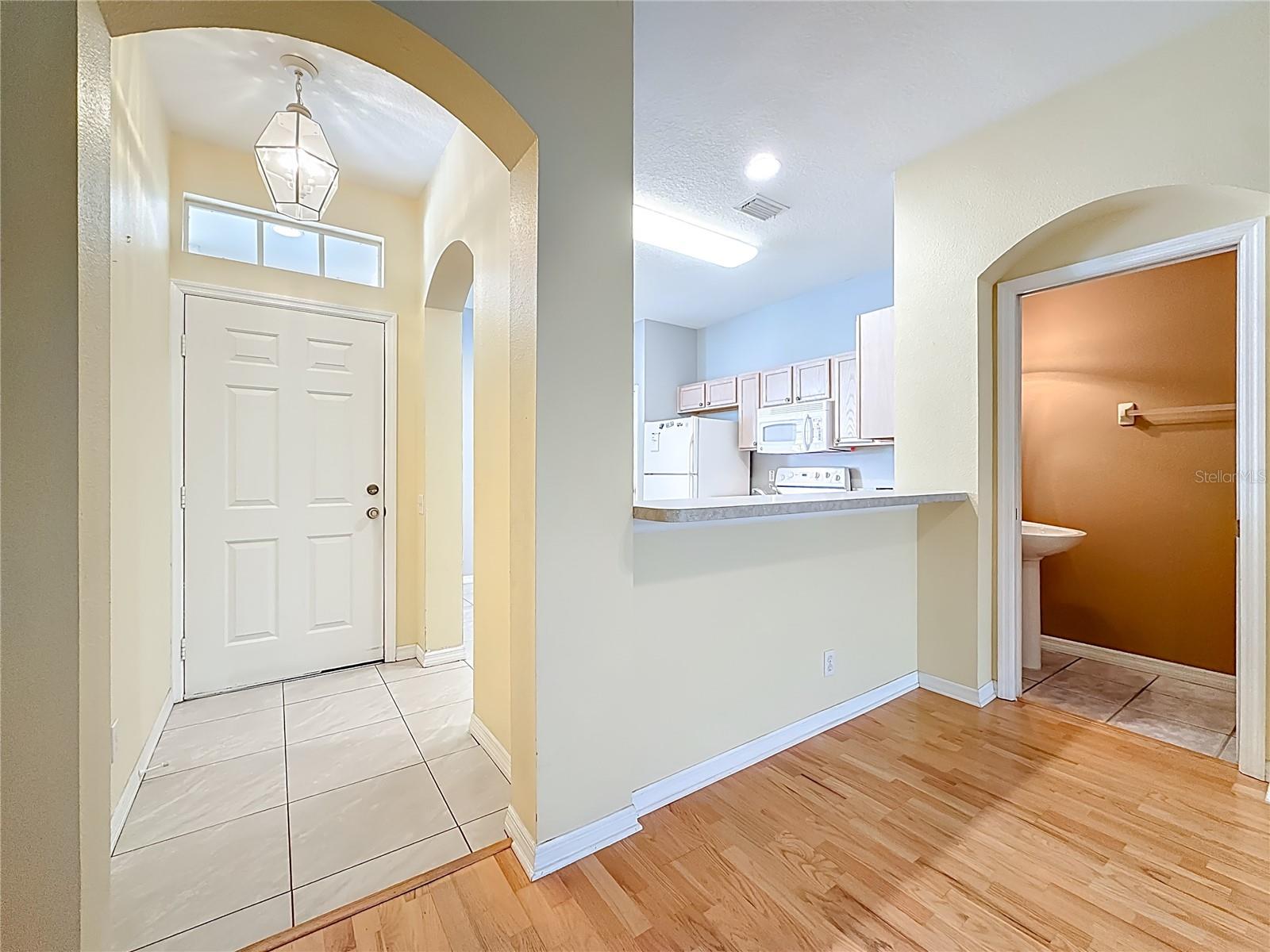 Entry - Kitchen - Half Bath