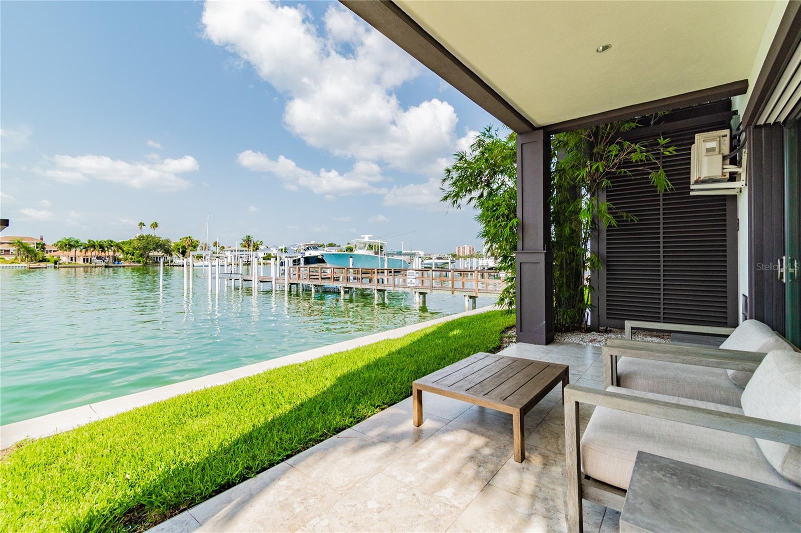 First Level Private Patio Overlooking the Intercoastal Waterways