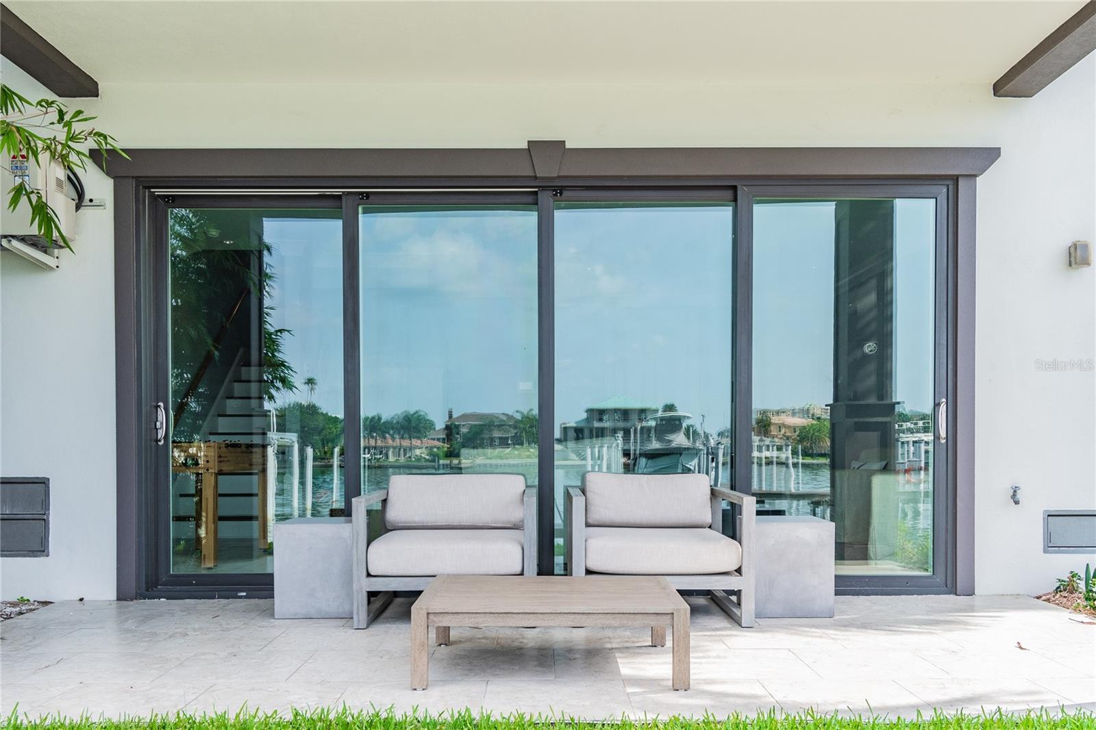First Level Private Patio Overlooking the Intercoastal Waterways