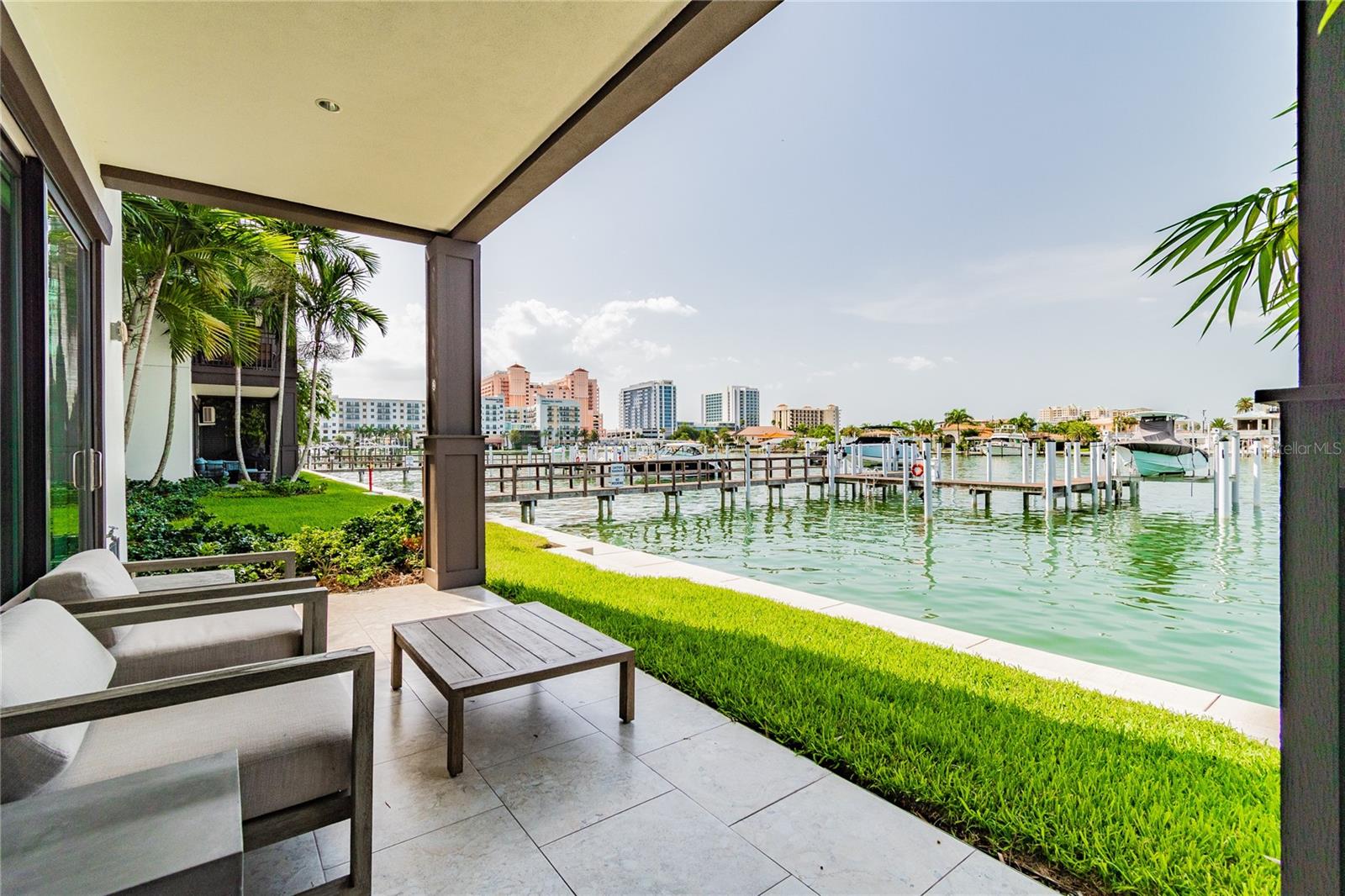 First Level Private Patio Overlooking the Intercoastal Waterways