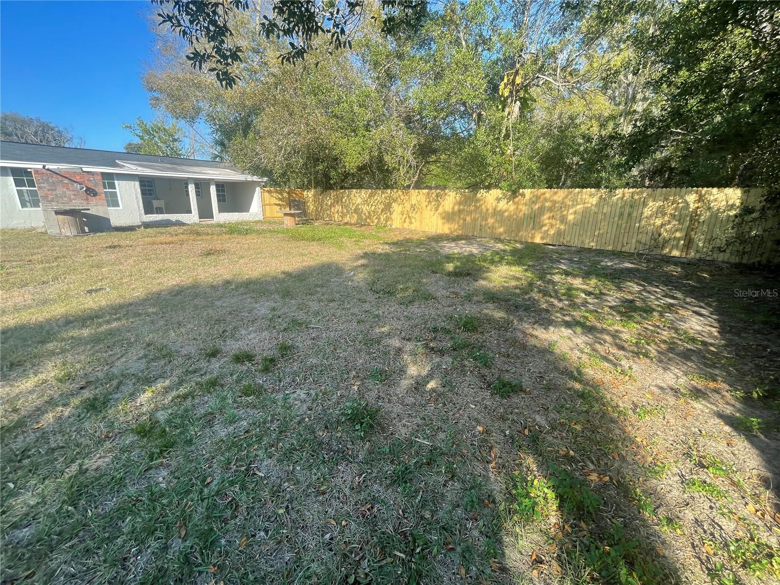 FENCED BACKYARD