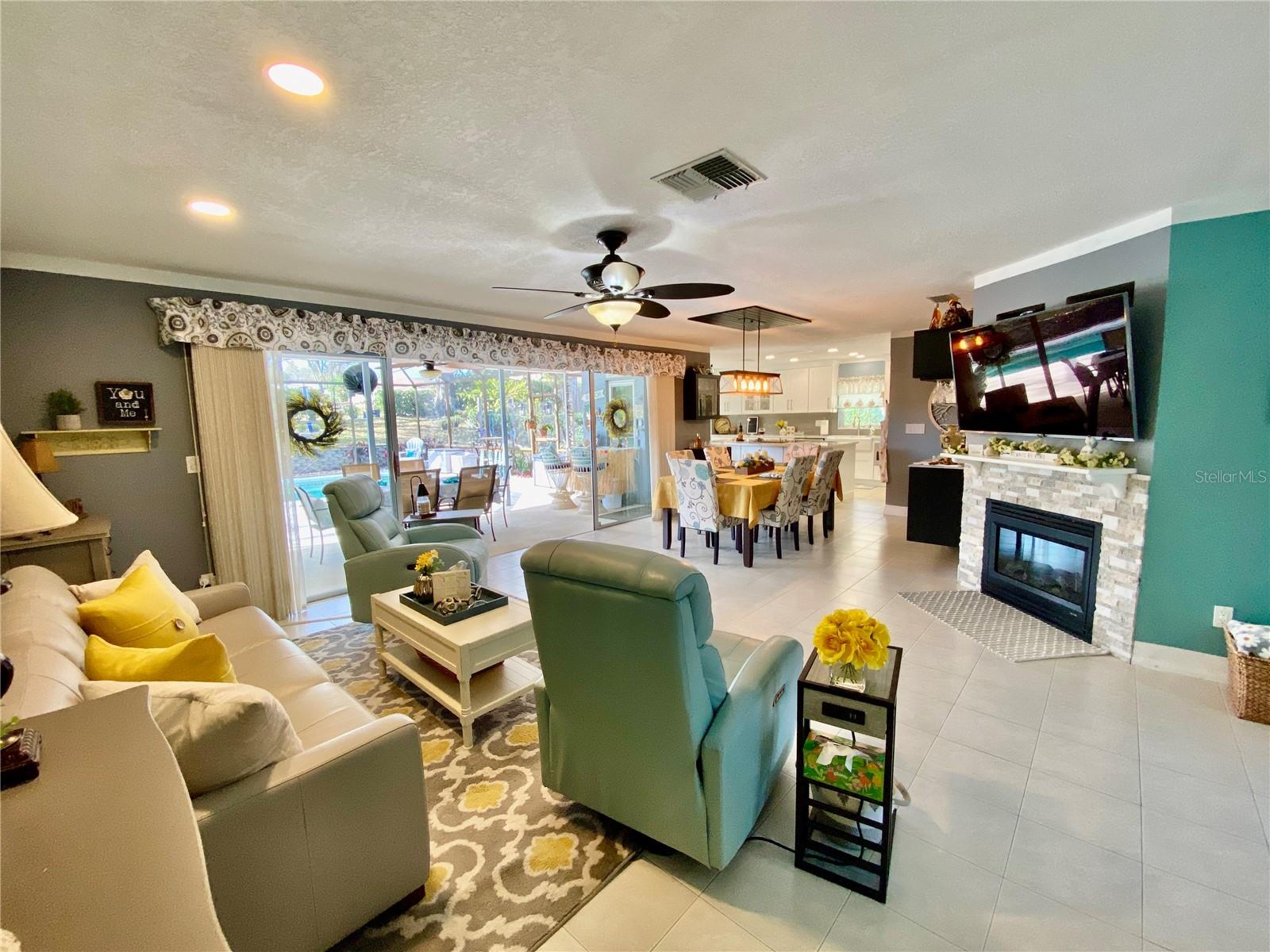 Flows from one room to another