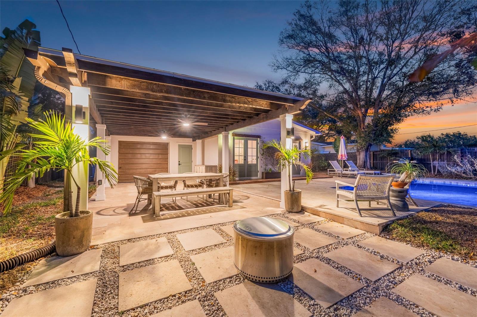 Covered Entertaining area