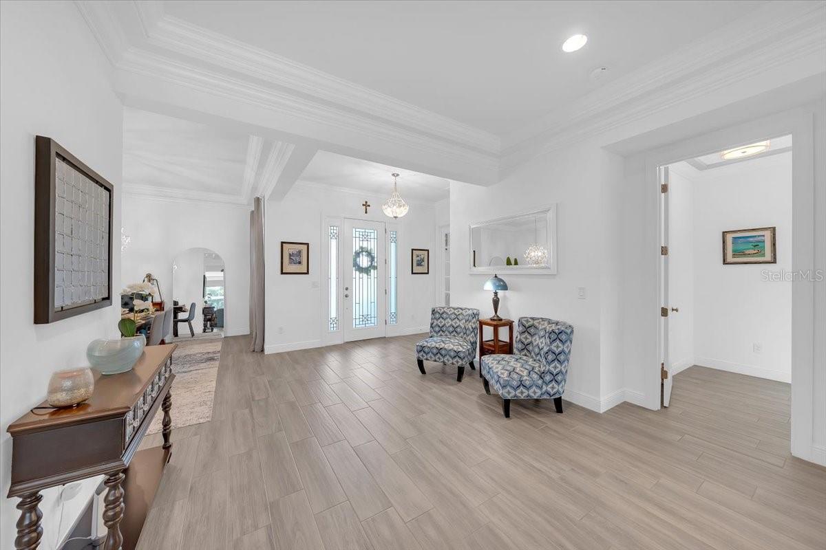 Office & Master Suite sit on East side the home