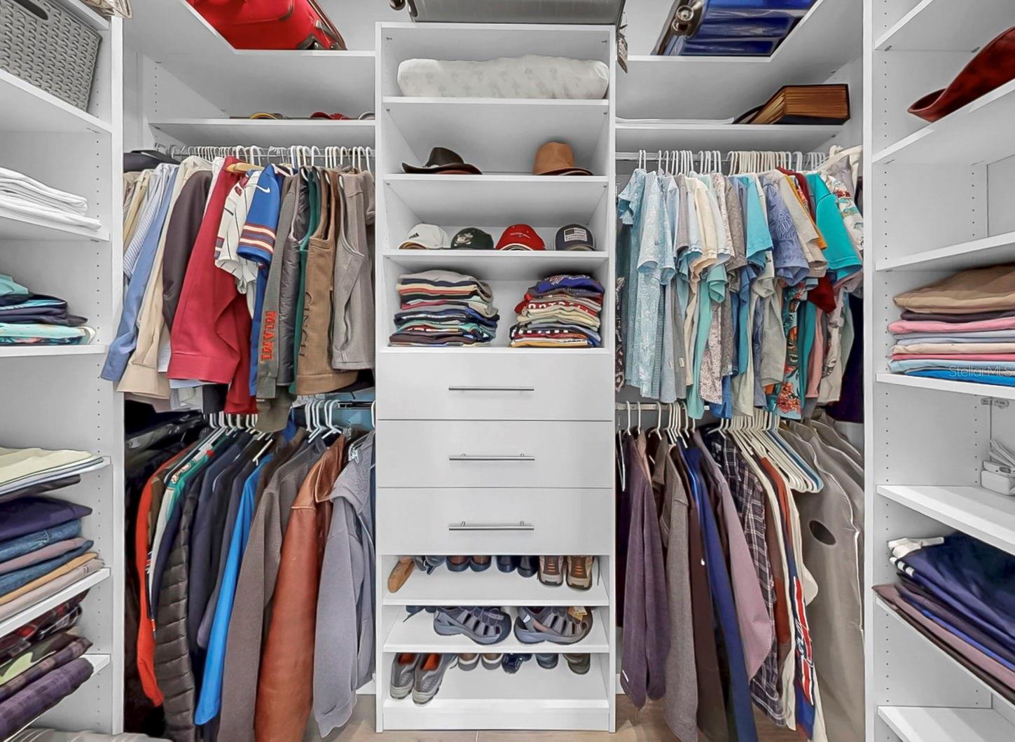 His Custom Walk-In Closet