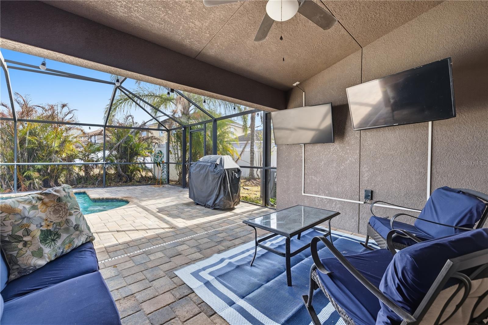 Covered patio space