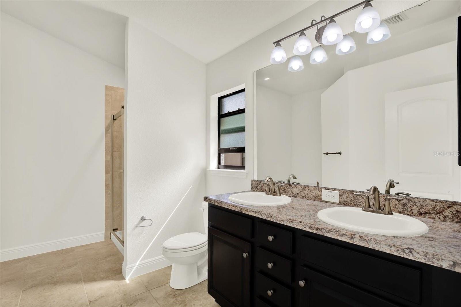 Tub and Separate Glass Shower Stall