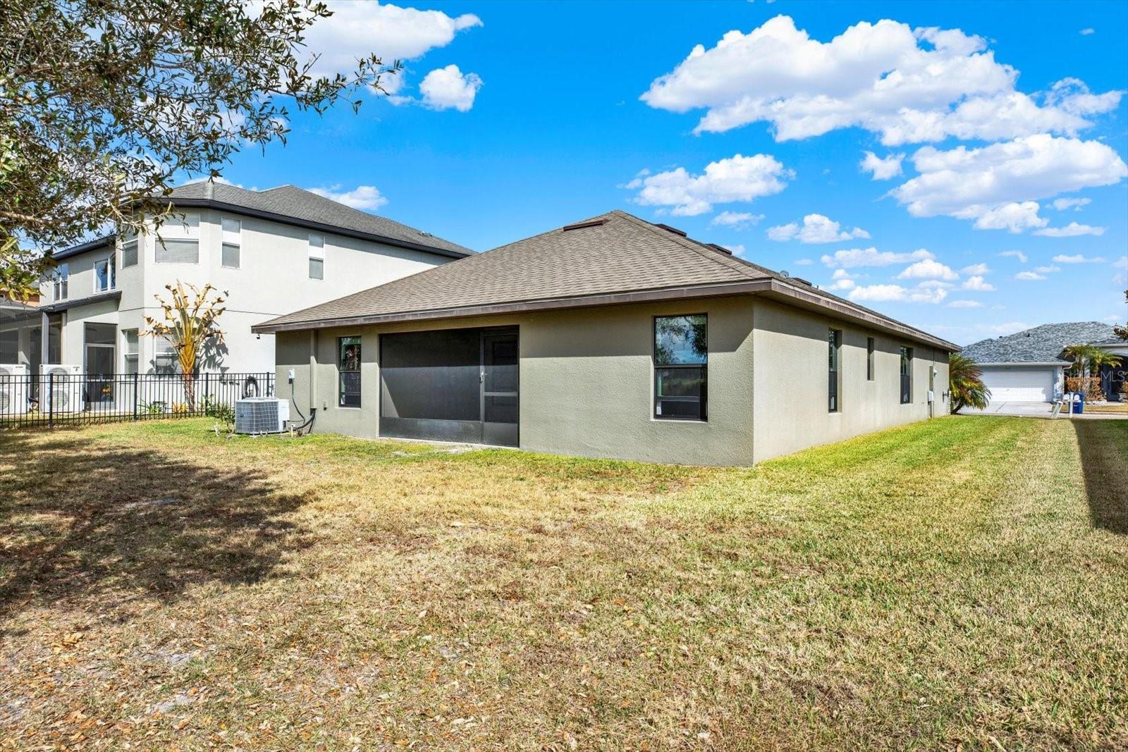Big back yard with no back neighbors for extra privacy.