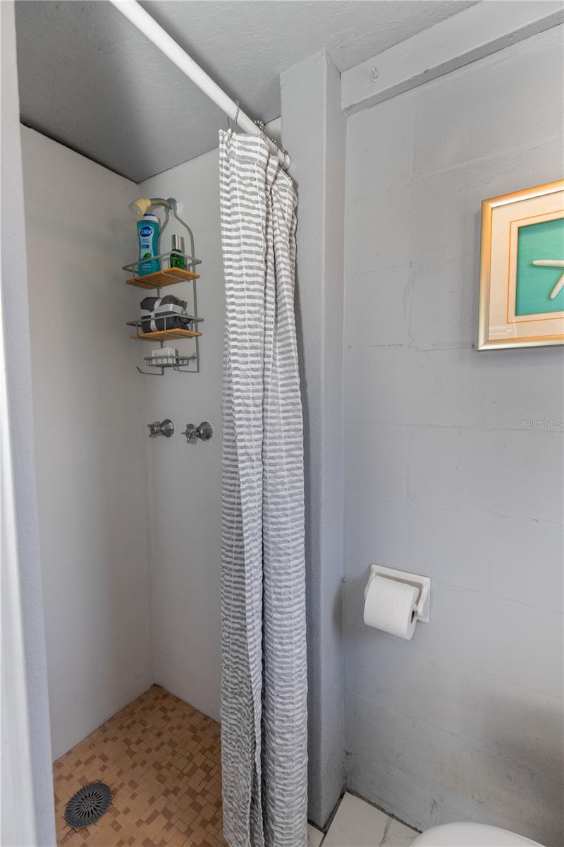 This is the extra bathroom with toilet and shower