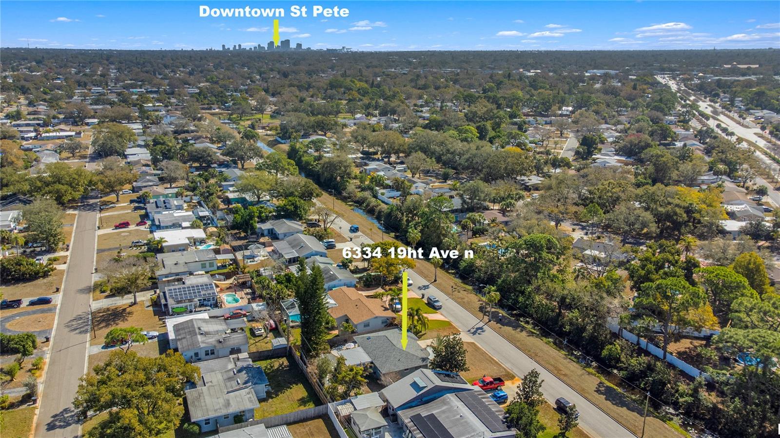 Downtown St. Pete not far away