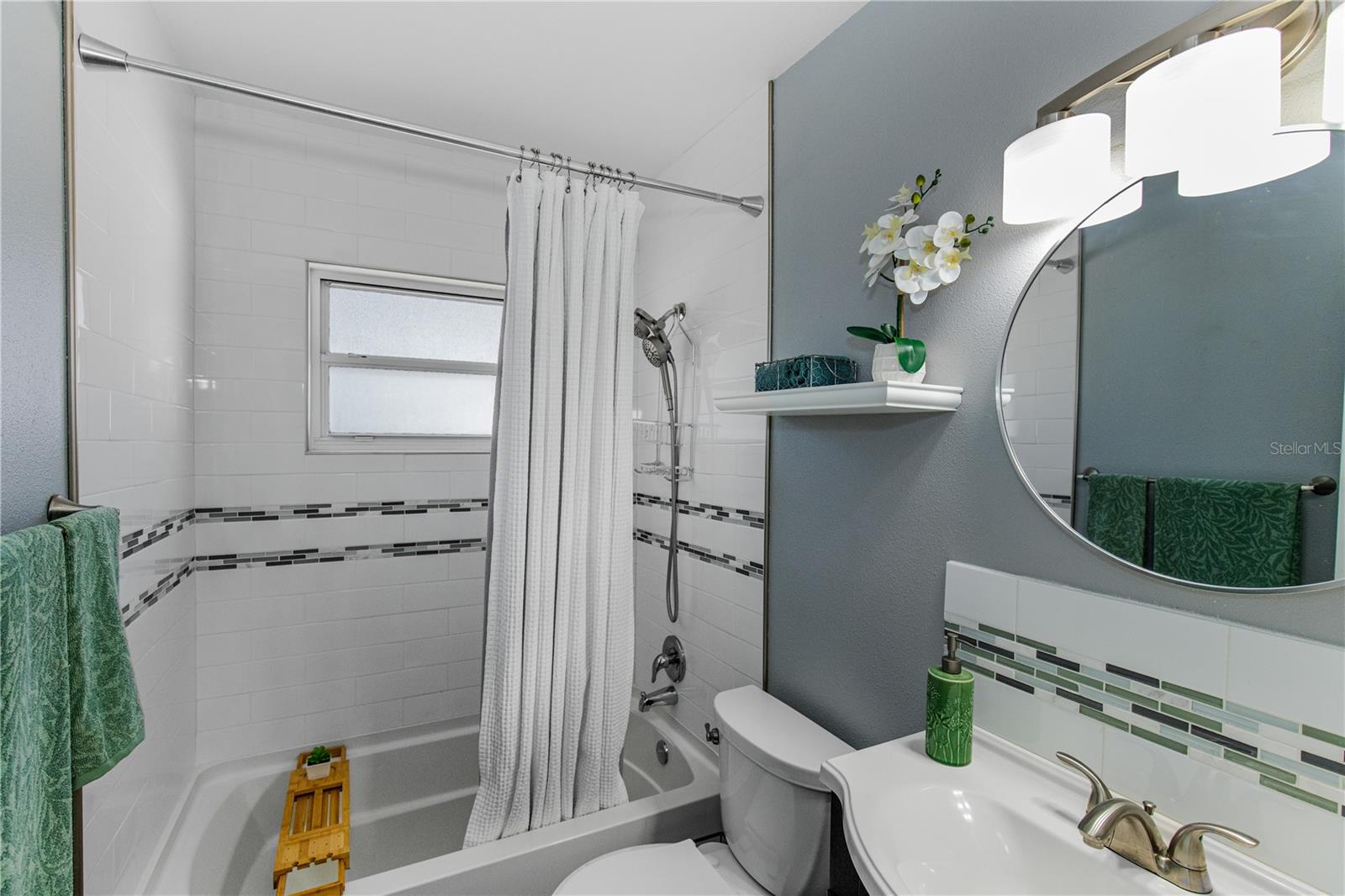 Enjoy a bubble bath or refreshing shower