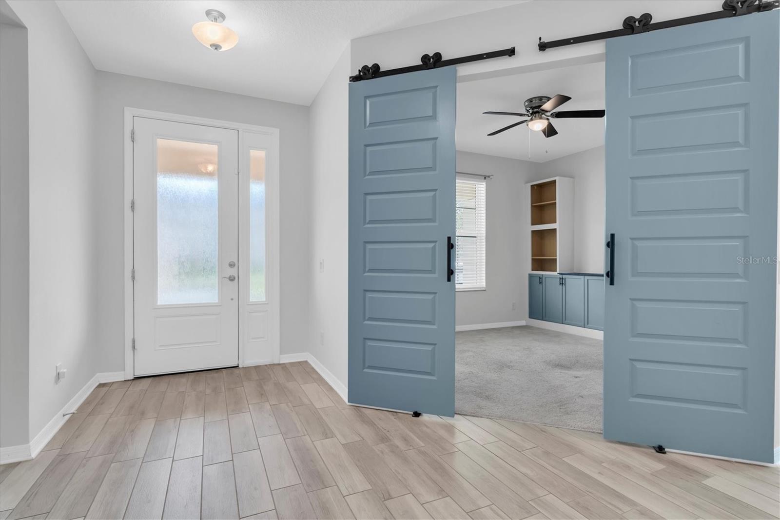 FOYER AND OFFICE BARN DOORS