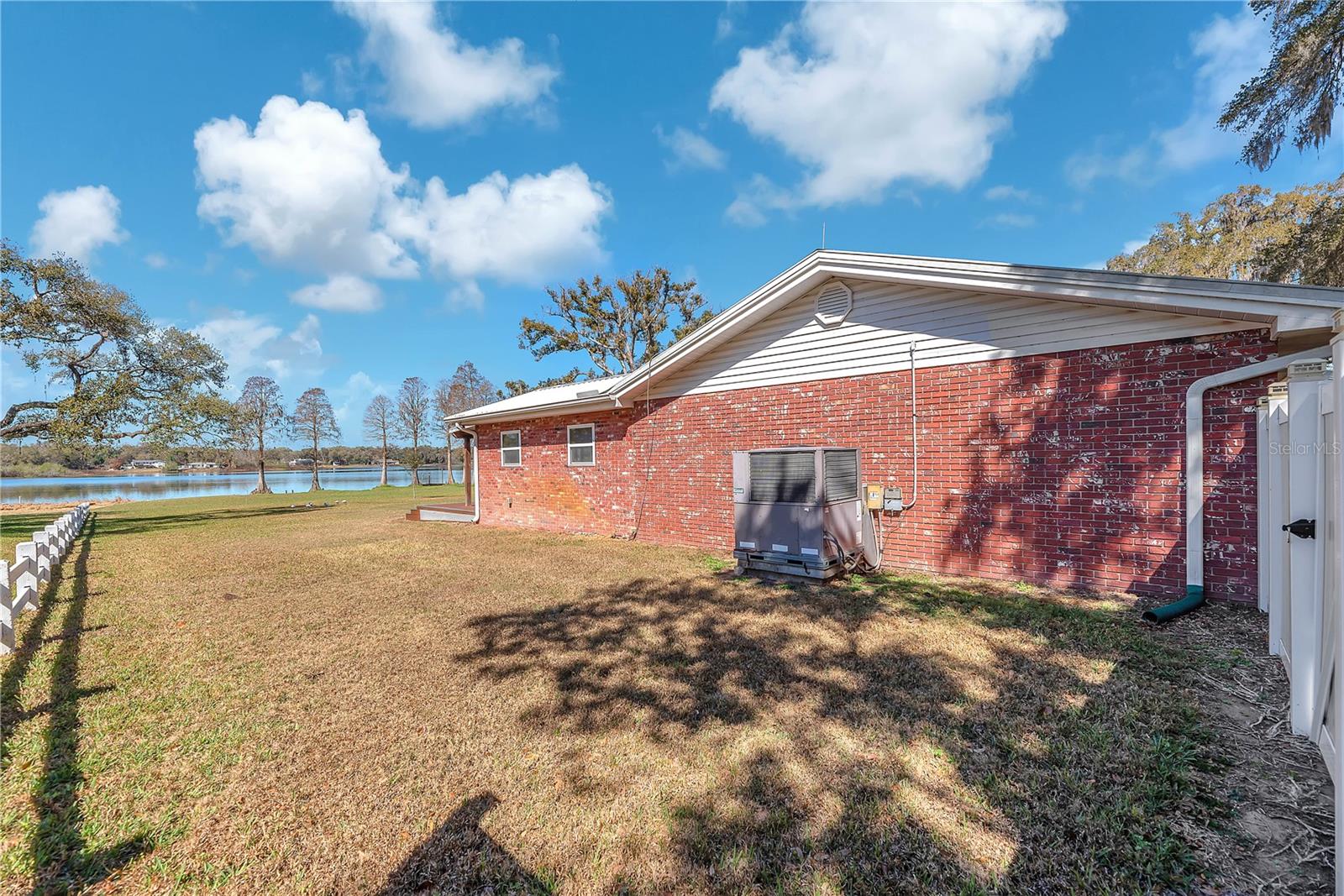 South side of home.  A/C system (2014)
