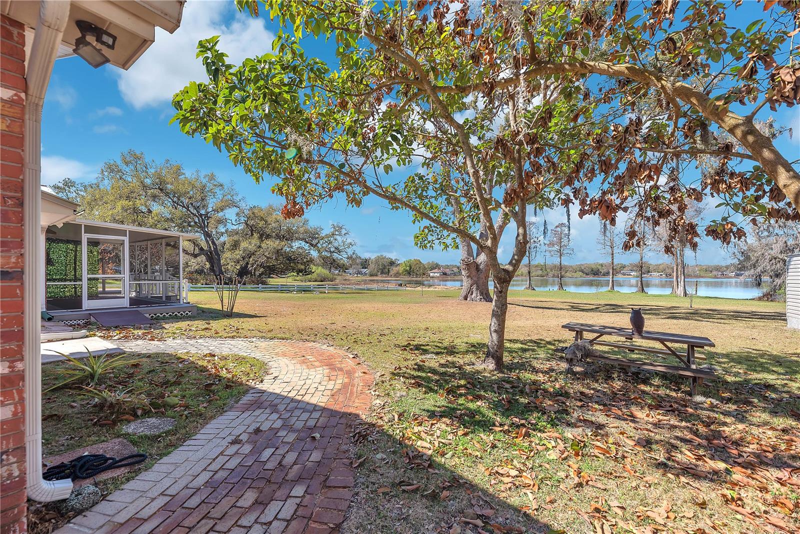 Lake view from Carport