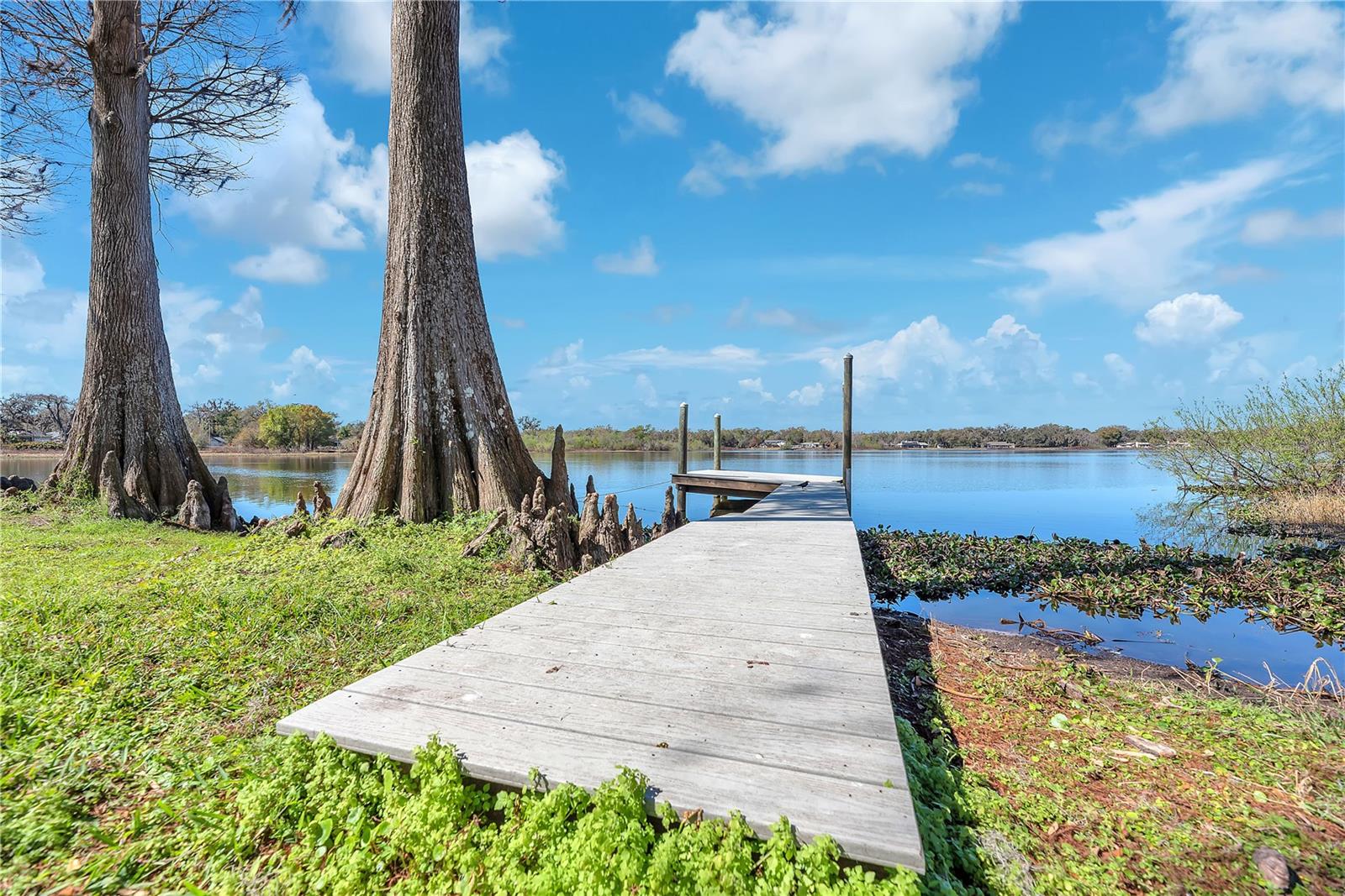 Outdoor enthusiasts will appreciate the private composite dock.