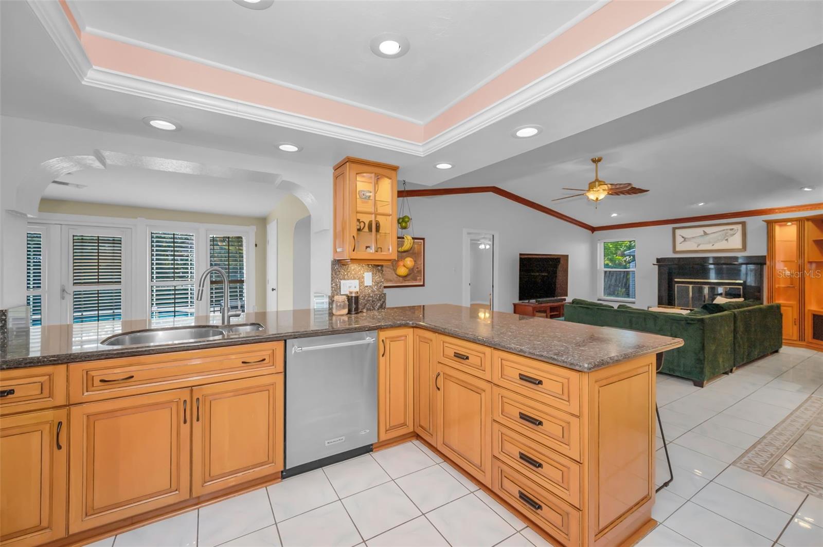 Kitchen With A View To Backyard!