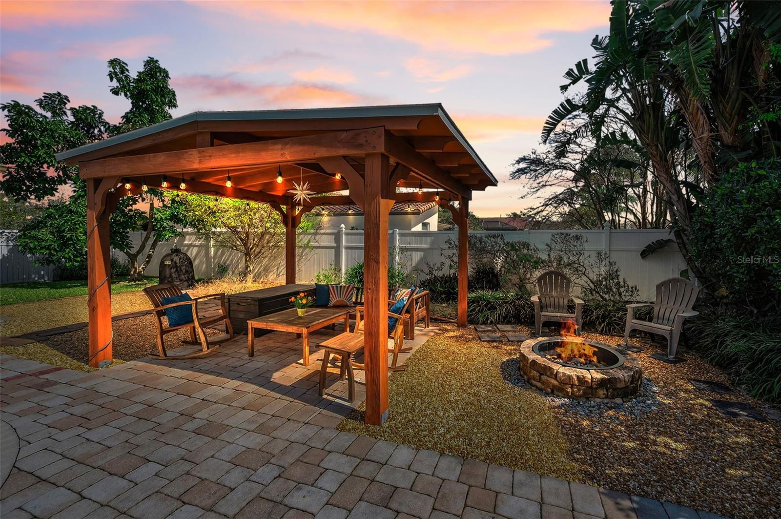 Backyard At Sunset!