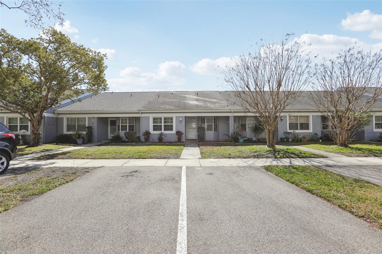 Parking for two cars in front.  Th