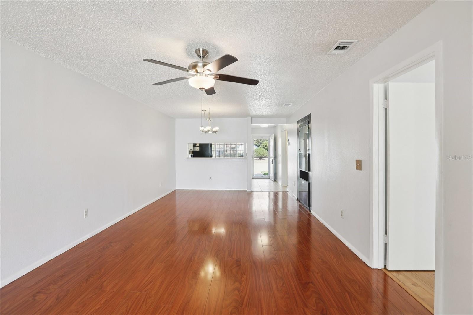Large living and dining area