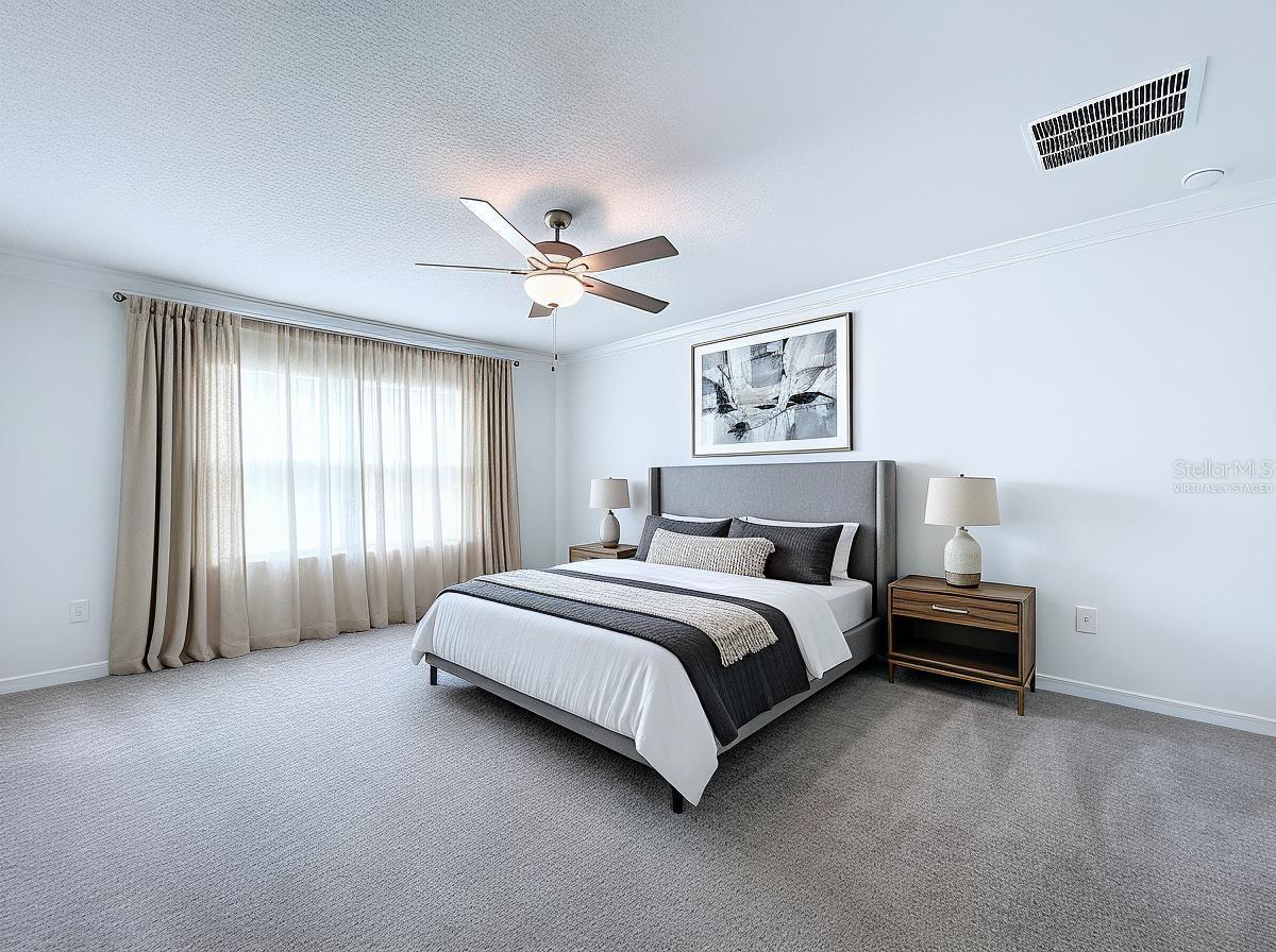 Primary Bedroom Virtually Staged