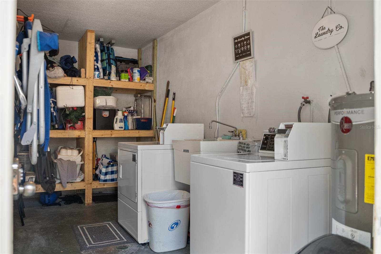 Laundry and storage cubbies