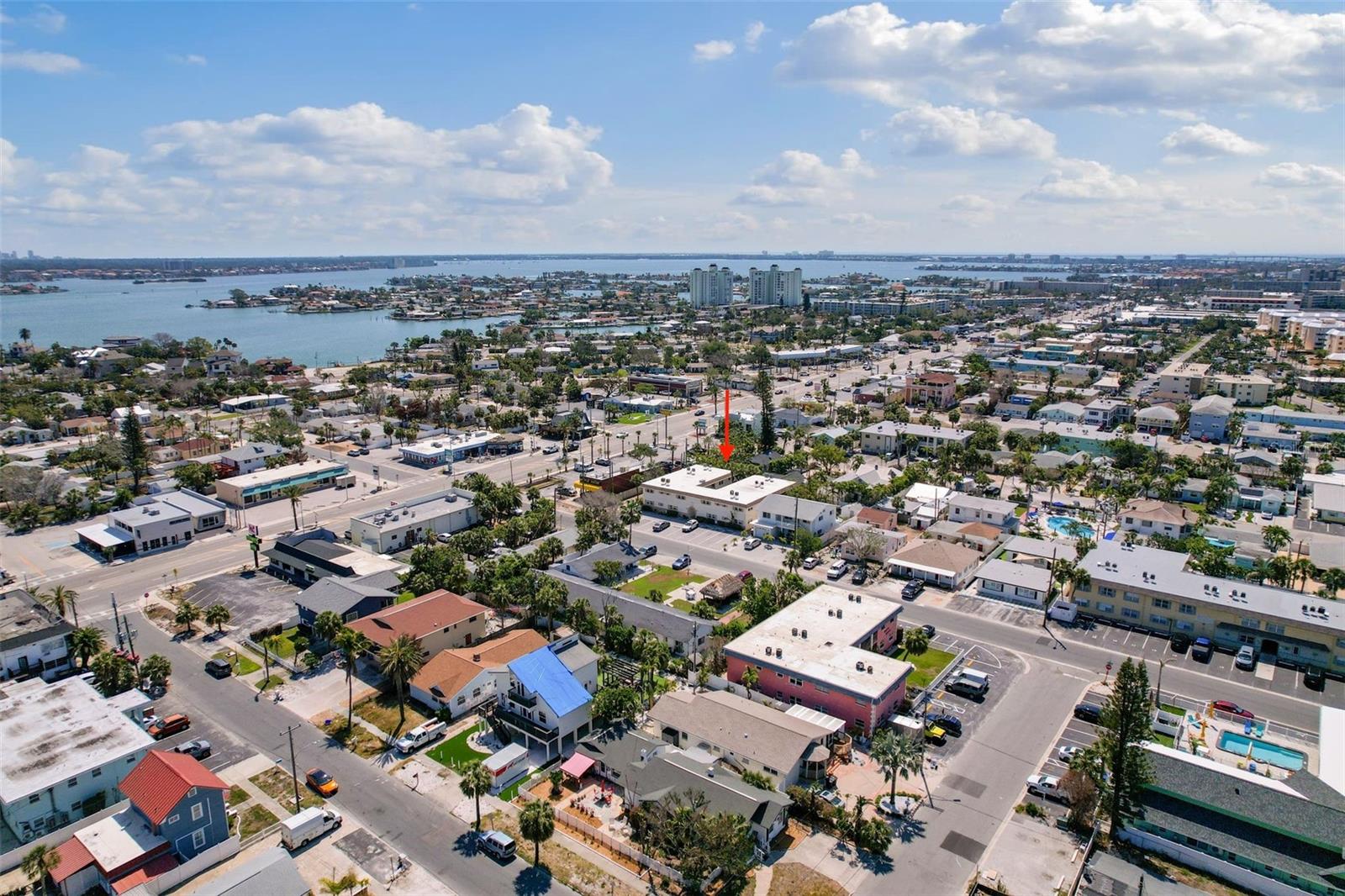View of the intracoastal waterway across Gulf Blvd