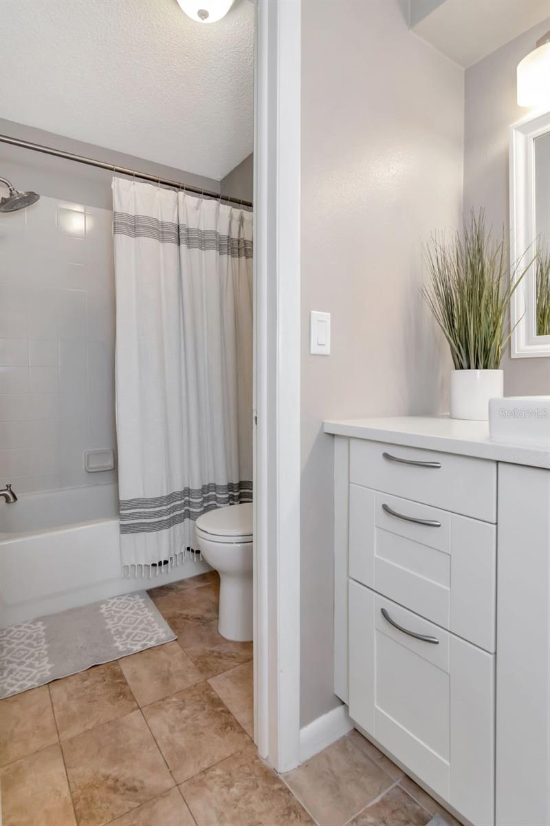 Convenient shower/tub combination