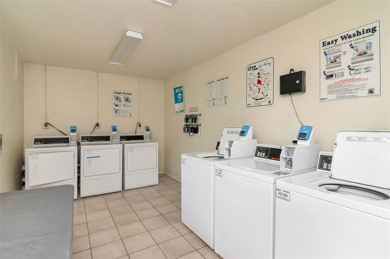 Convenient on-site laundry