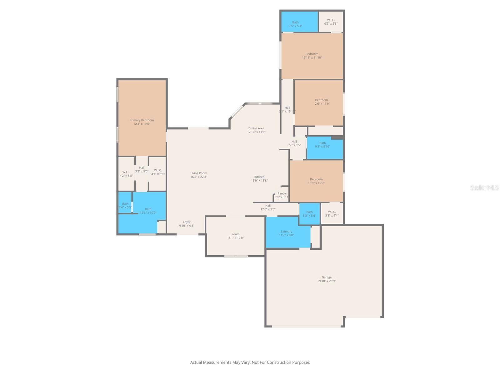 Dimensions are approximate