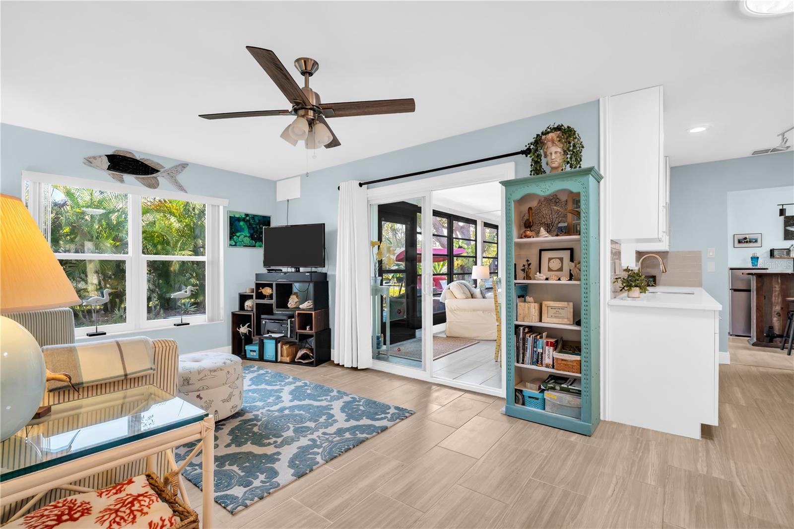 Your backyard view is of beautiful Florida style landscaping that provides beauty and privacy ~