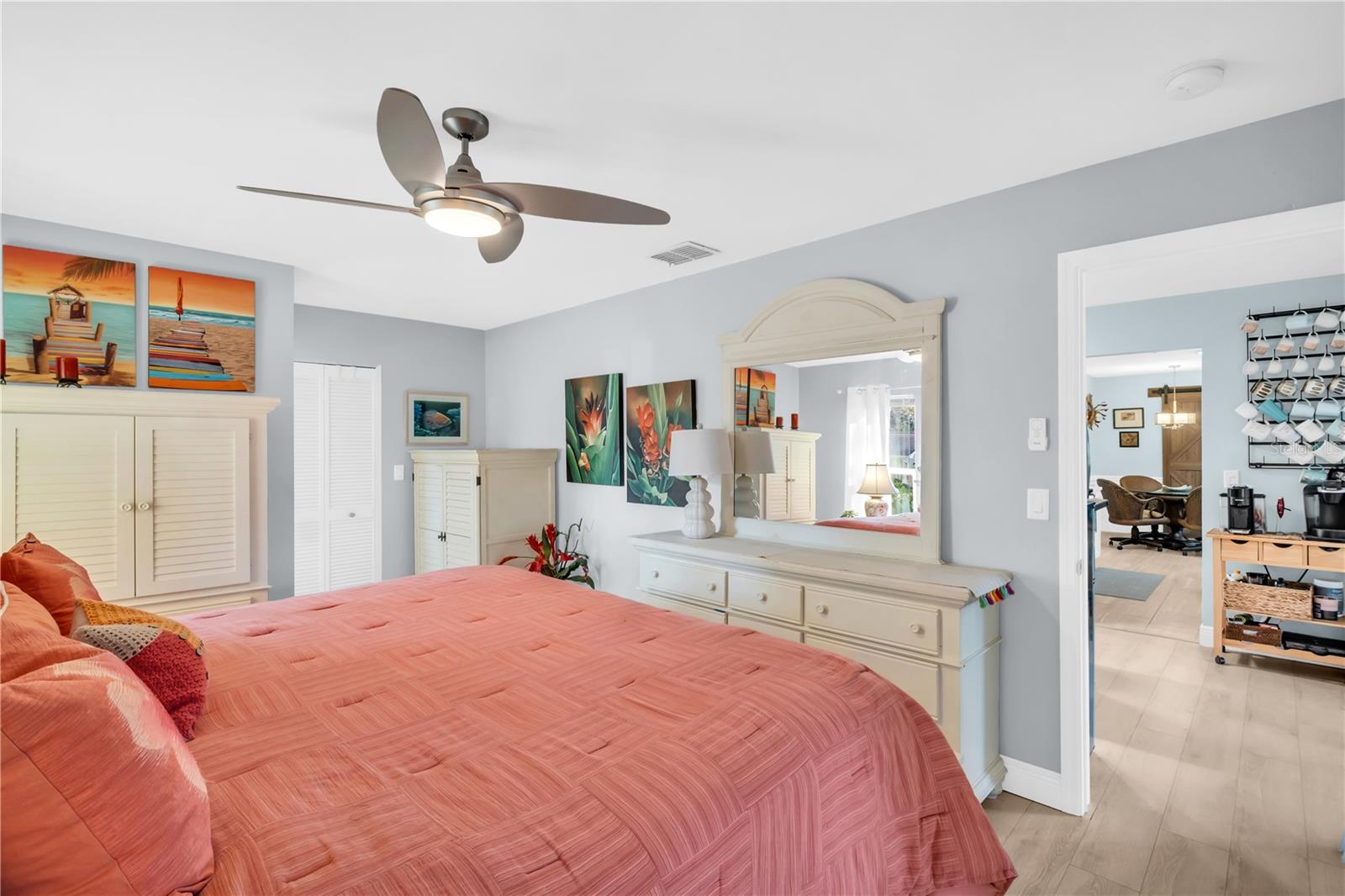 Large and roomy enough for your furniture - with a good-sized walk-in closet ~