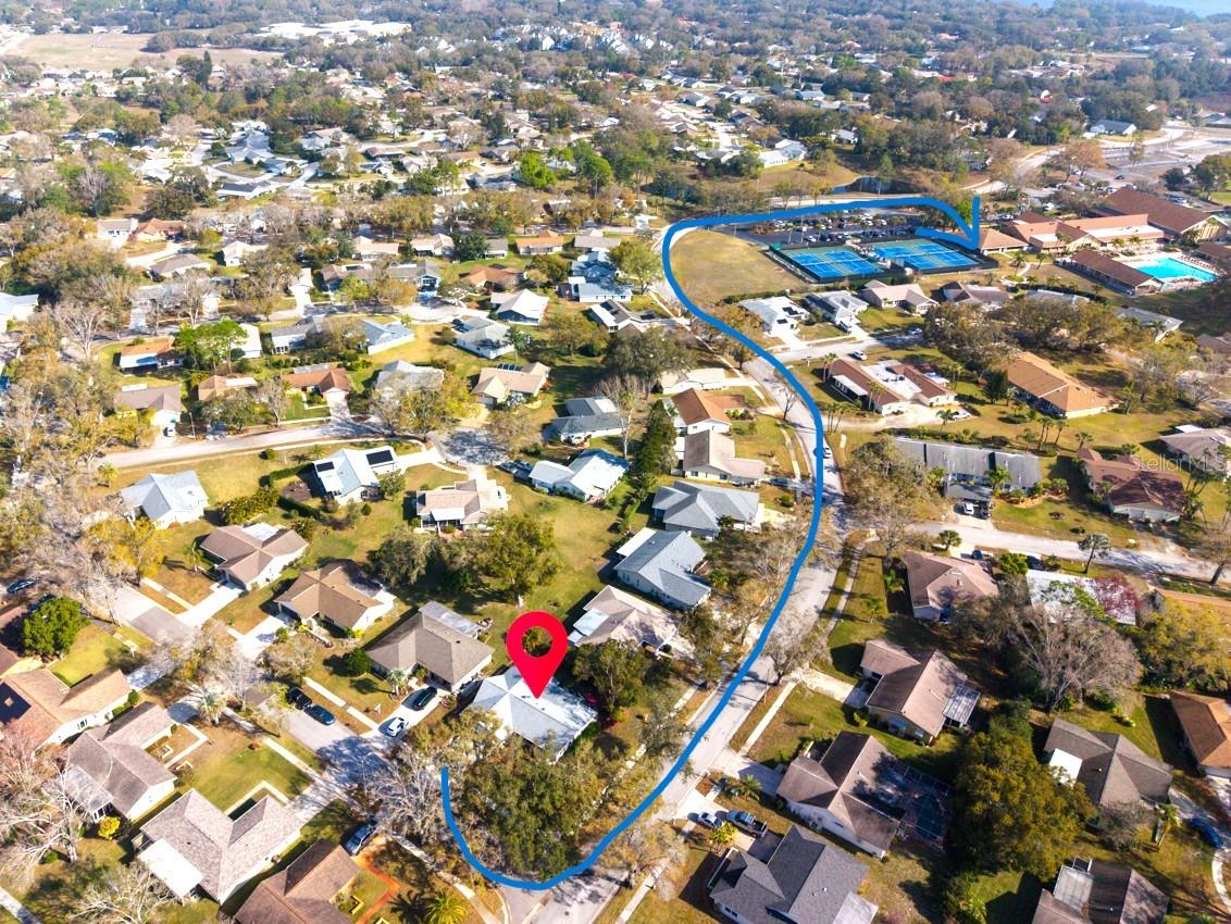 And just a short walk to the main clubhouse pool, tennis court, pickleball court and other amazing amenities ~