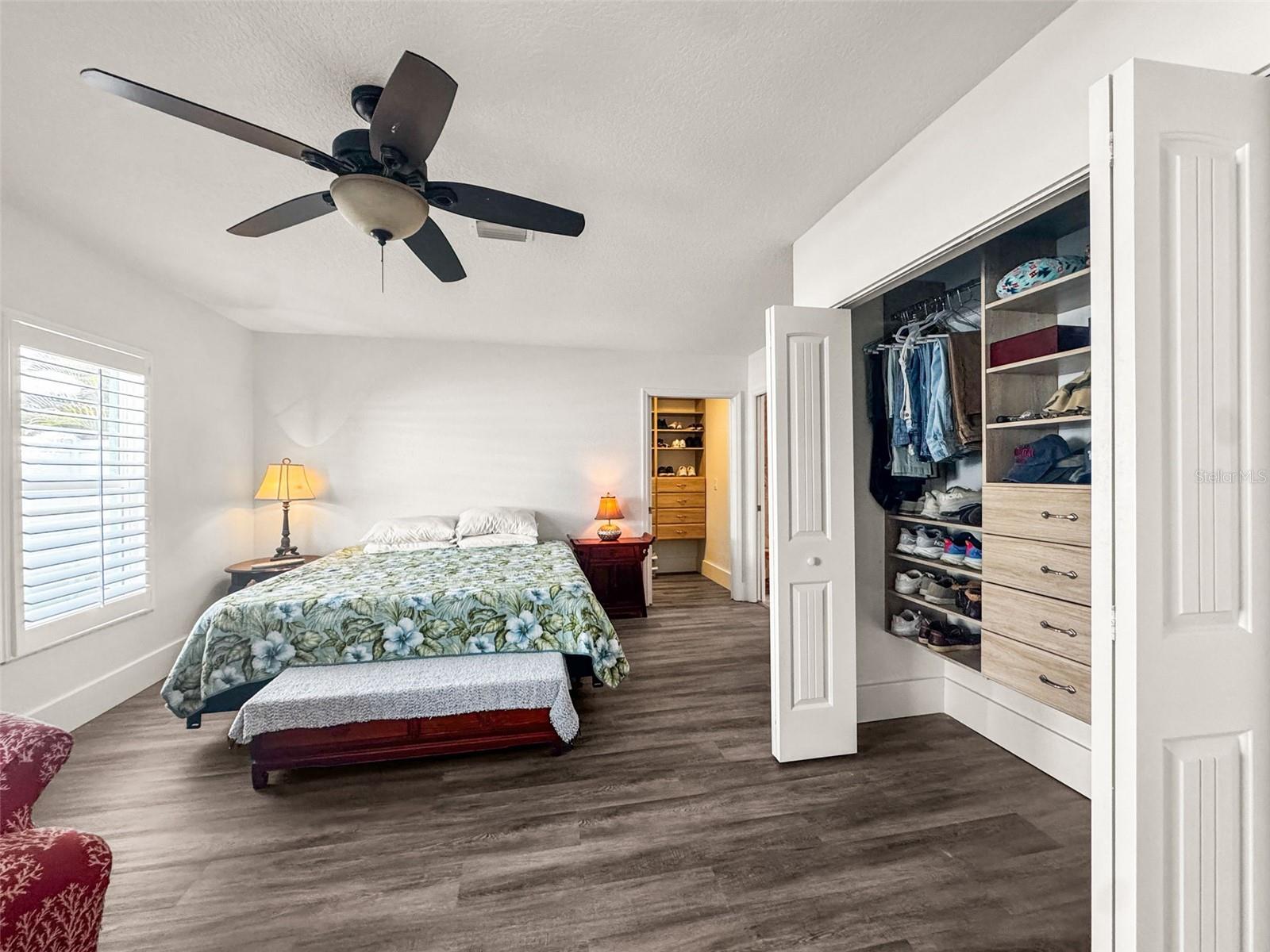 Primary Bedroom with Wak-in Closet & 2nd Closet w/ Closet Organizers