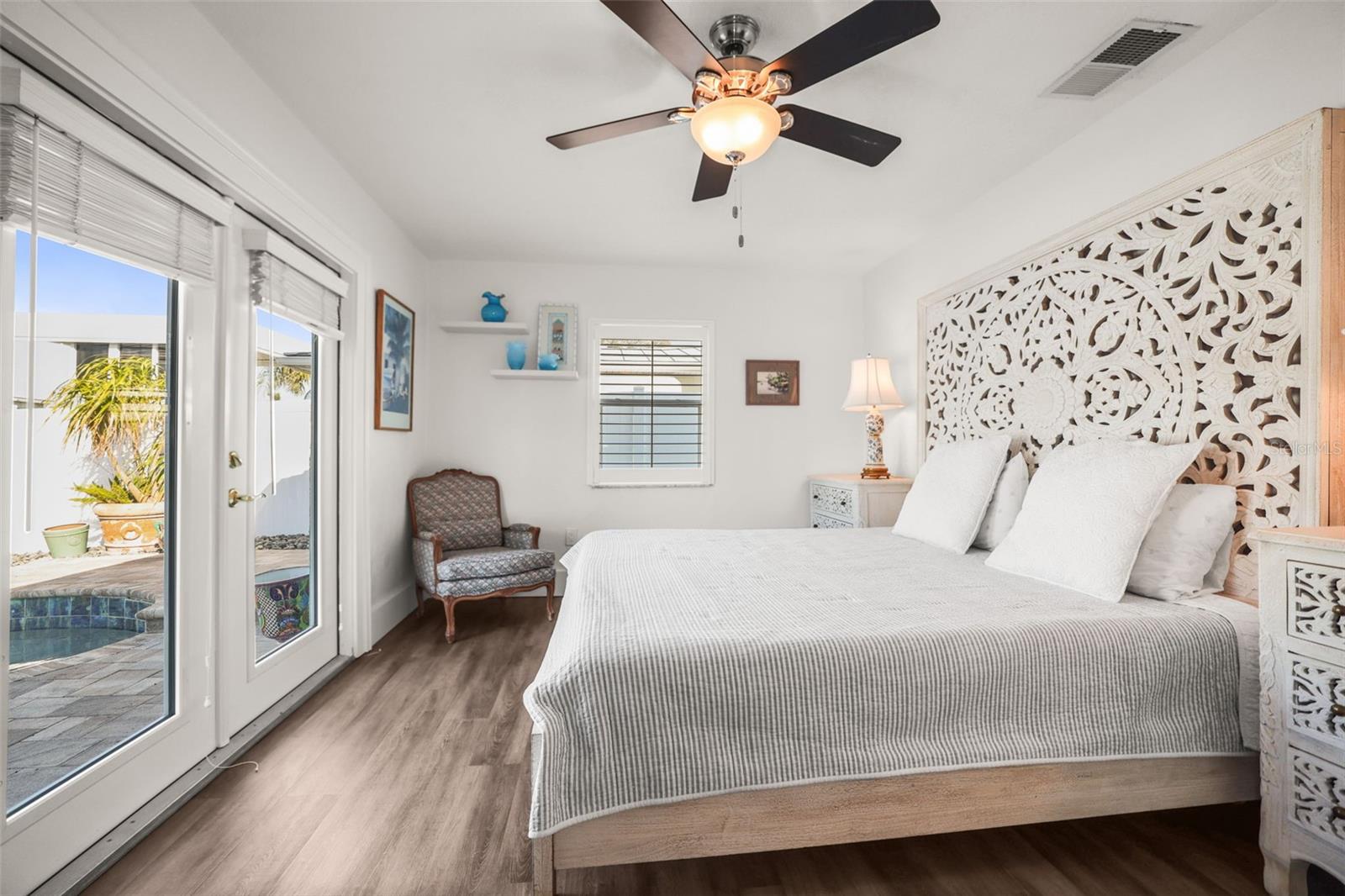 Bedroom 2 with French Doors